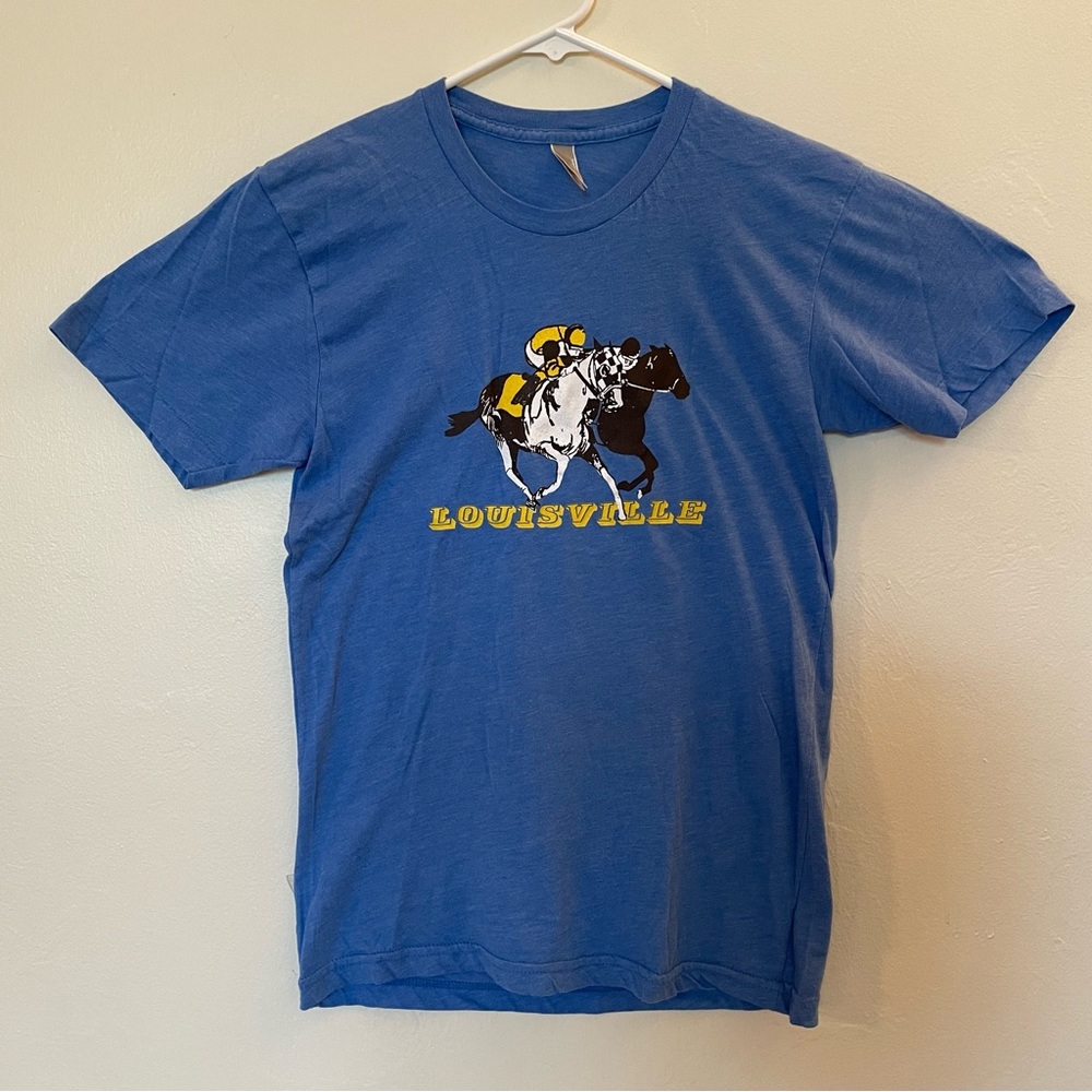 American Apparel Louisville Blue Men’s Unisex Soft Jersey Graphic Tee